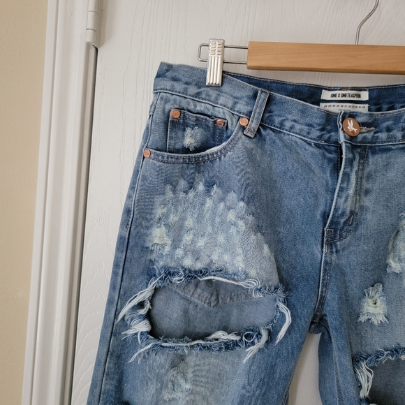 One Teaspoon Distressed Baggies Jeans - Picture 8 of 10